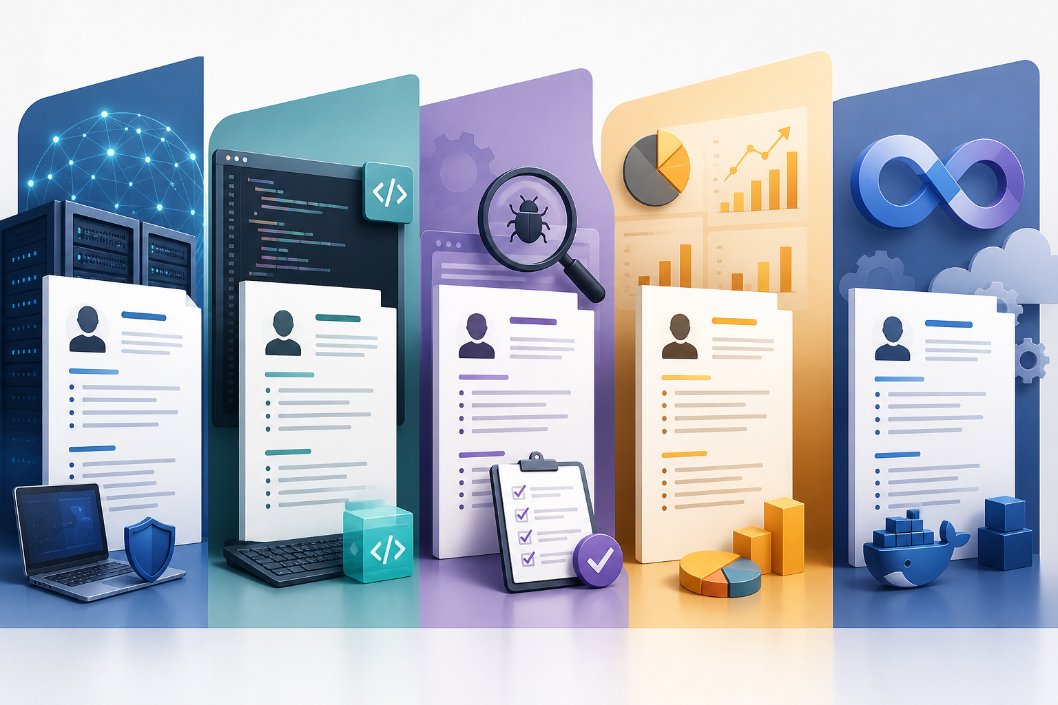 Mẫu CV IT cho Developer, Tester, BA và DevOps