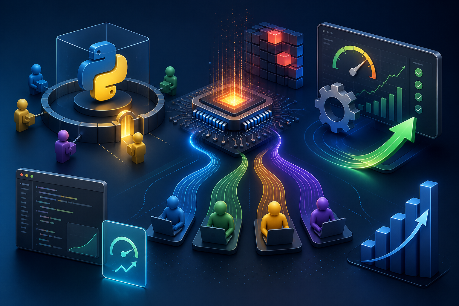 Python GIL: Vì sao Python bị giới hạn bởi CPU-bound workload?