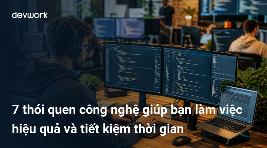 7 thói quen công nghệ giúp bạn làm việc hiệu quả và tiết kiệm thời gian