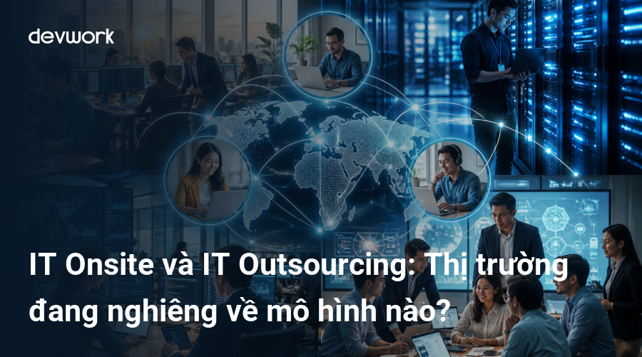 IT Onsite và IT Outsourcing: Thị trường đang nghiêng về mô hình nào?