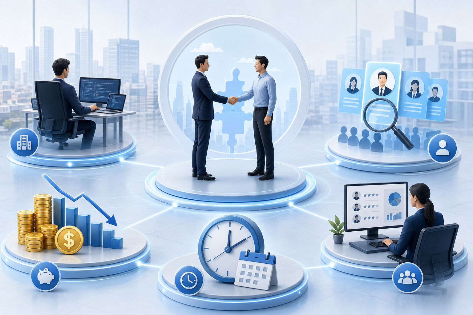 IT Onsite vs tuyển dụng trực tiếp: Khác biệt về thời gian, chi phí và nhân sự