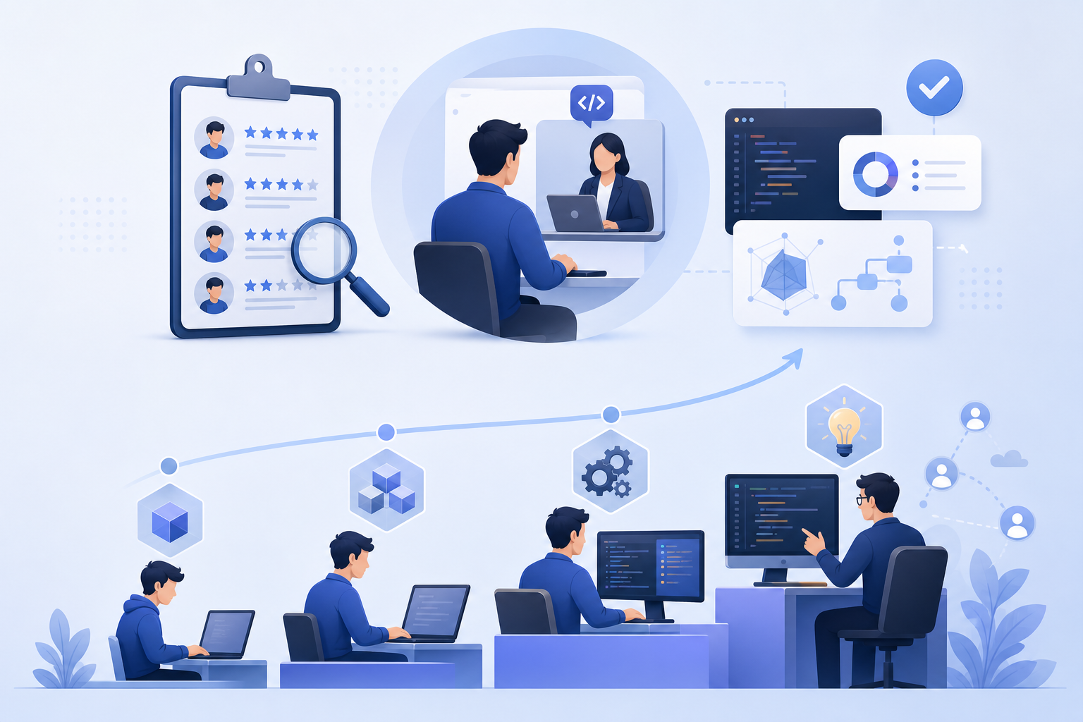 Cách đánh giá Junior, Middle và Senior Developer qua phỏng vấn