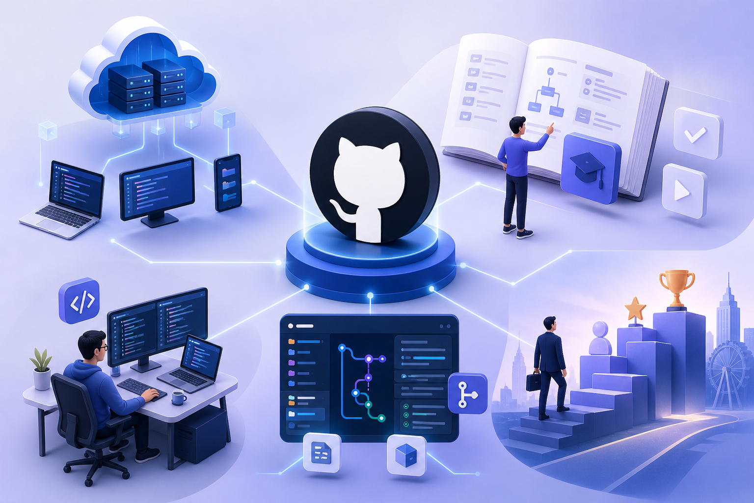 GitHub là gì? Hướng dẫn sử dụng GitHub cho người mới ra trường
