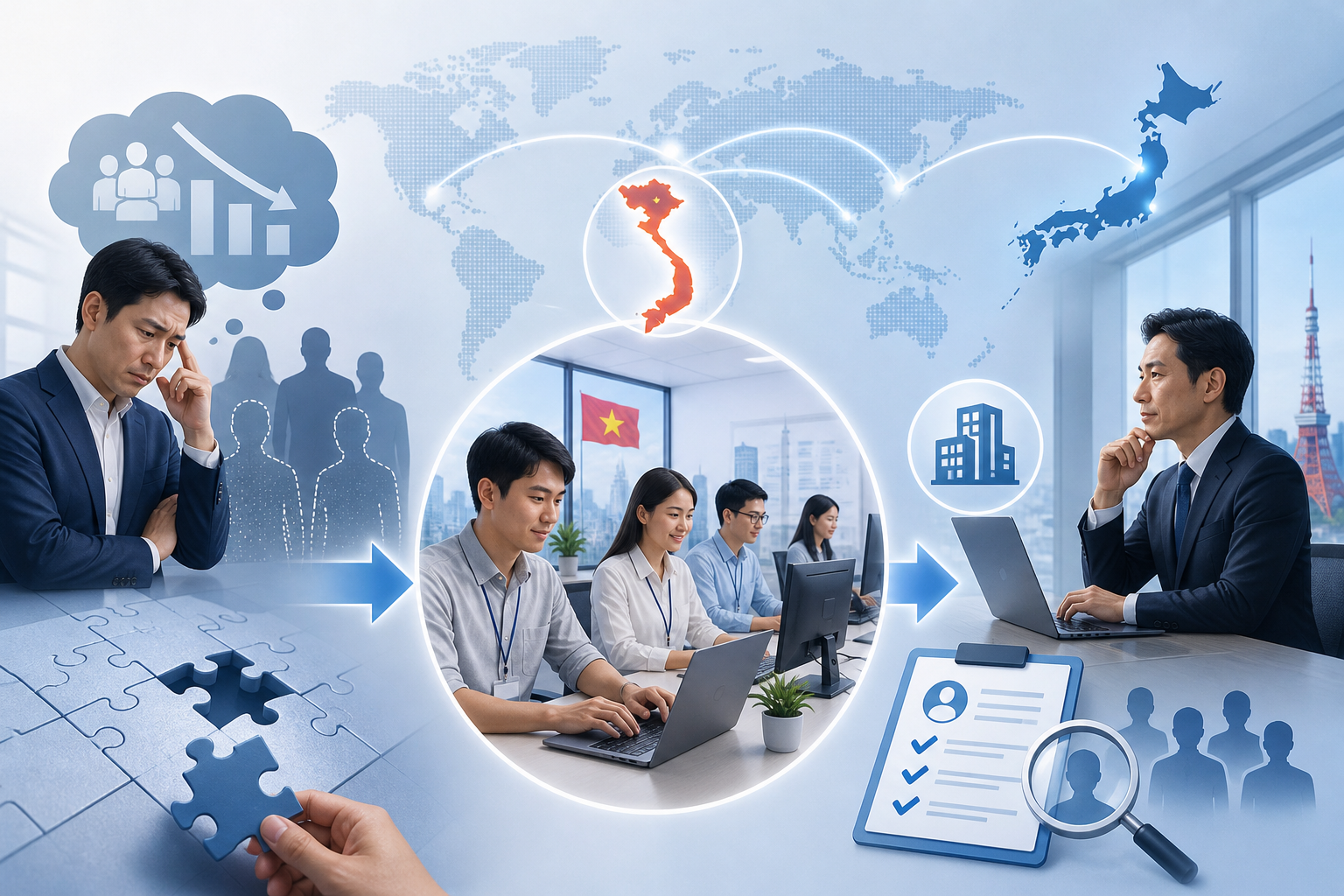 日本企業のIT人材不足にベトナム人エンジニアを活用する方法