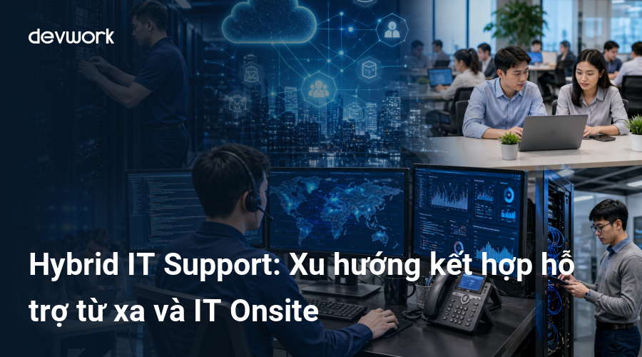 Hybrid IT Support: Xu hướng kết hợp hỗ trợ từ xa và IT Onsite