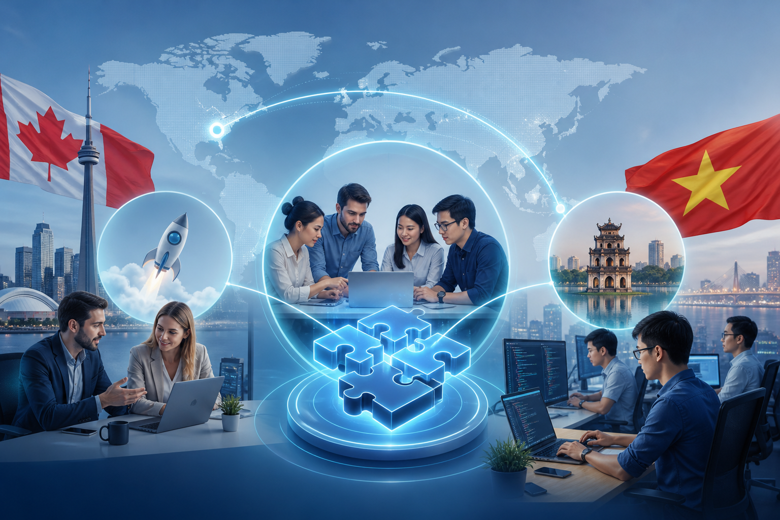 How Canadian Startups Can Build Dedicated Software Teams in Vietnam