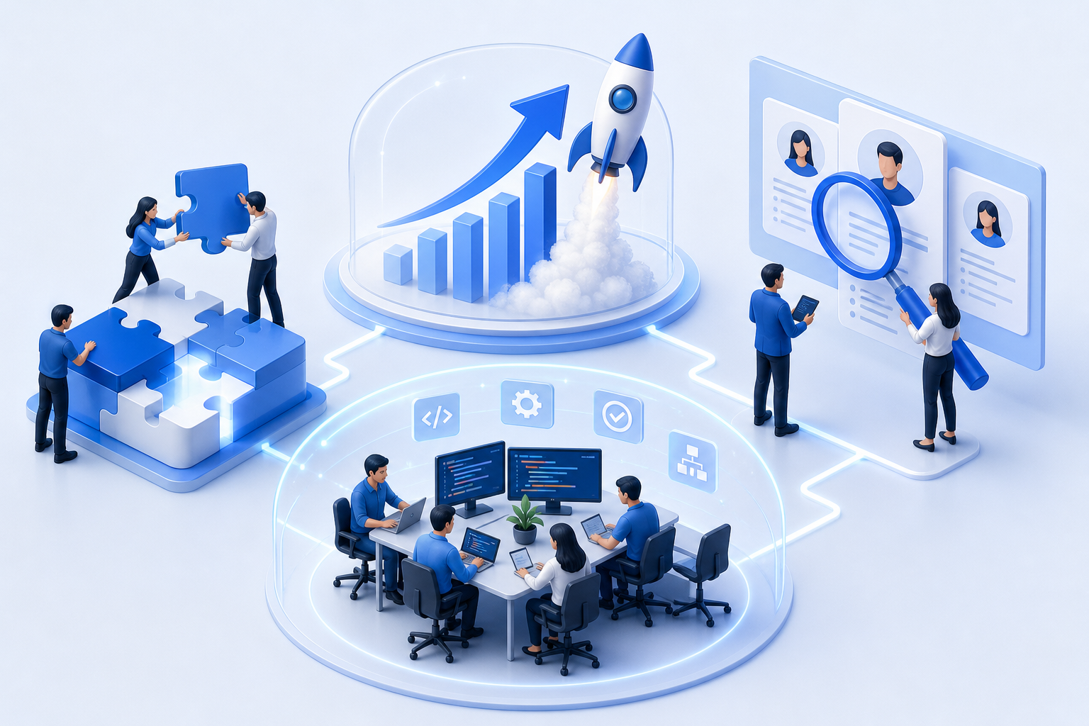 Khi dự án tăng trưởng nhanh, doanh nghiệp nên mở rộng team IT ra sao?