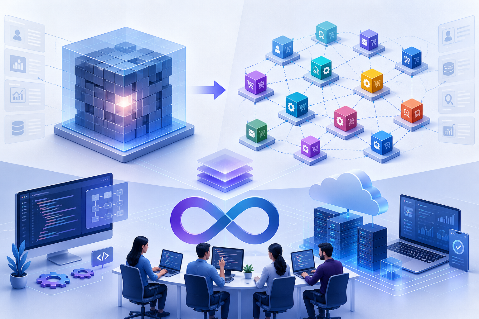 Monolithic và Microservices khác nhau thế nào?