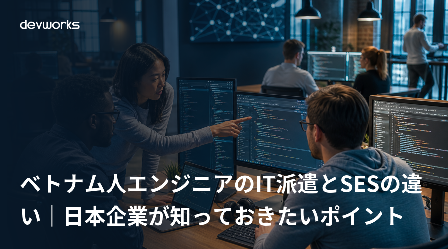 ベトナム人エンジニアのIT派遣とSESの違い｜日本企業が知っておきたいポイント